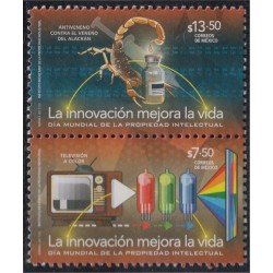 México 3036/37 2017 Día mundial de la propiedad intelectual MNH México 3036/37 2017 Día mundial de la propiedad intelectual MNH