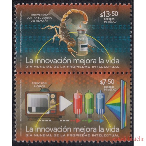 México 3036/37 2017 Día mundial de la propiedad intelectual MNH