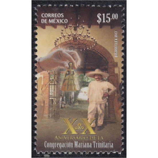 México 3032 2017 20º Aniversario de la Congregación Mariana Trinitaria MNH México 3032 2017 20º Aniversario de la Congregación Mariana Trinitaria MNH