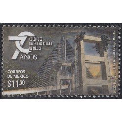 México 2982 2016 70º Aniversario del colegio de ingenieros civiles de México MNH México 2982 2016 70º Aniversario del colegio de ingenieros civiles de México MNH