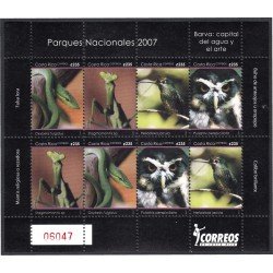Costa Rica 837a/40a 2007 Minipliego Fauna de Costa Rica MNH Costa Rica 837a/40a 2007 Minipliego Fauna de Costa Rica MNH
