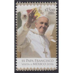 México 2979 2016 Visita de SS Papa Francisco a México MNH México 2979 2016 Visita de SS Papa Francisco a México MNH