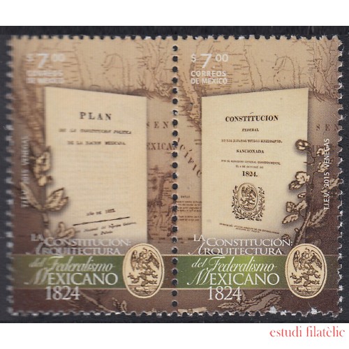 México 2936/37 2015 Constitución de 1824 de México MNH