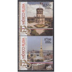 México 2934AB 2015 125º Aniversario de relaciones diplomáticas México - Rusia MNH