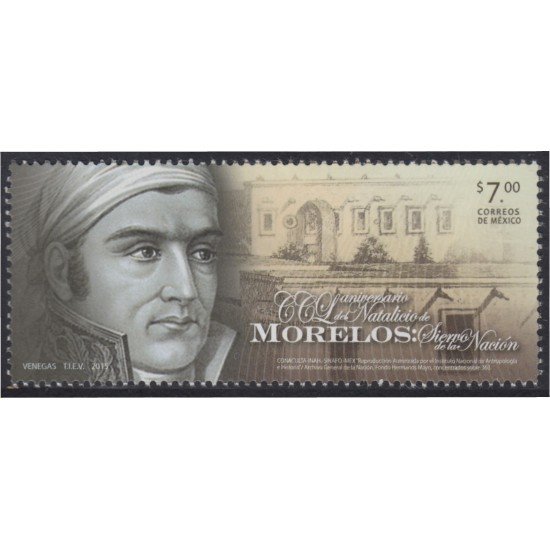 México 2932 2015 José María Morelos MNH México 2932 2015 José María Morelos MNH