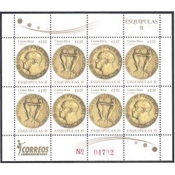 Costa Rica 848a/49a Minipliego 2007 20 Años del acuerdo de paz de Esquipulas II MNH Costa Rica 848a/49a Minipliego 2007 20 Años del acuerdo de paz de Esquipulas II MNH