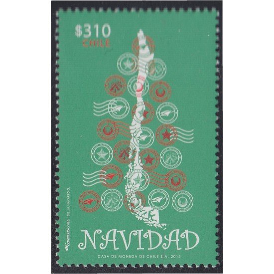 Chile 2186 2015 Navidad Chritsmas MNH Chile 2186 2015 Navidad Chritsmas MNH