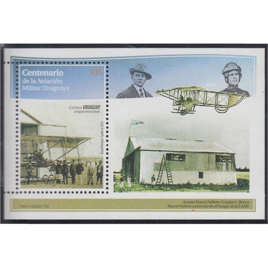 Uruguay HB 97 2013 Centenario de la Aviación Militar Uruguaya MNH
