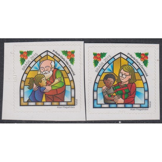 Brasil Brazil 3455/56 2015 Navidad Chritsmas MNH Brasil Brazil 3455/56 2015 Navidad Chritsmas MNH