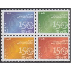 Brasil Brazil 3409/12 2015 Unión Internacional de Telecomunicaciones MNH Brasil Brazil 3409/12 2015 Unión Internacional de Telecomunicaciones MNH
