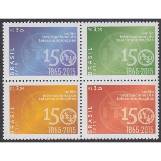 Brasil Brazil 3409/12 2015 Unión Internacional de Telecomunicaciones MNH Brasil Brazil 3409/12 2015 Unión Internacional de Telecomunicaciones MNH
