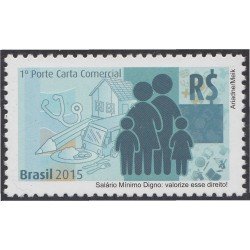 Brasil Brazil 3426 2015 Salario mínimo digno MNH Brasil Brazil 3426 2015 Salario mínimo digno MNH