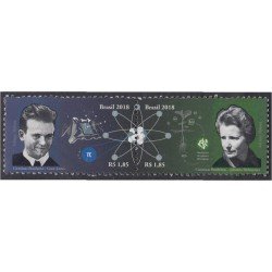 Brasil Brazil 3726/27 2018 Científicos César Lattes y Johanna Döbereiner MNH Brasil Brazil 3726/27 2018 Científicos César Lattes y Johanna Döbereiner MNH