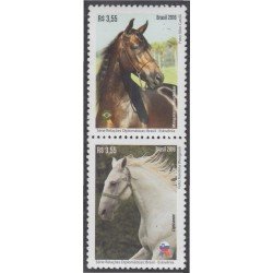 Brasil Brazil 3547/48 2016 Relaciones diplomáticas Eslovenia - Brasil Caballos Horses MNH Brasil Brazil 3547/48 2016 Relaciones diplomáticas Eslovenia - Brasil Caballos Horses MNH