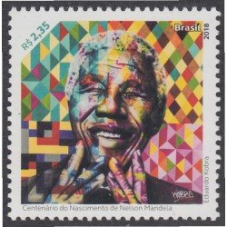 Brasil Brazil 3725 2018 Centenario del nacimiento de Nelson Mandela MNH Brasil Brazil 3725 2018 Centenario del nacimiento de Nelson Mandela MNH