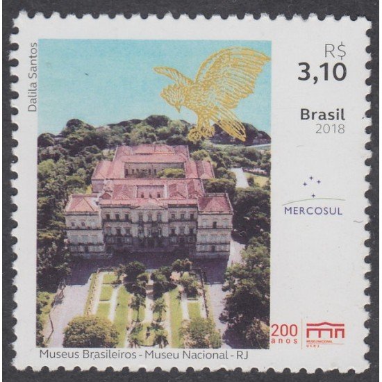 Brasil Brazil 3721 2018 Museo Nacional RJ MNH Brasil Brazil 3721 2018 Museo Nacional RJ MNH