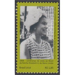 Brasil Brazil 3717 2018 Visita de la Reina Isabel II a Brasil MNH Brasil Brazil 3717 2018 Visita de la Reina Isabel II a Brasil MNH