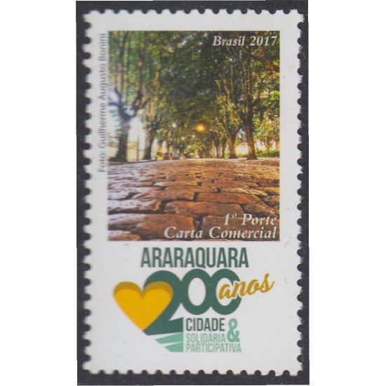 Brasil Brazil 3637 2017 200 Años de Araraquara MNH Brasil Brazil 3637 2017 200 Años de Araraquara MNH