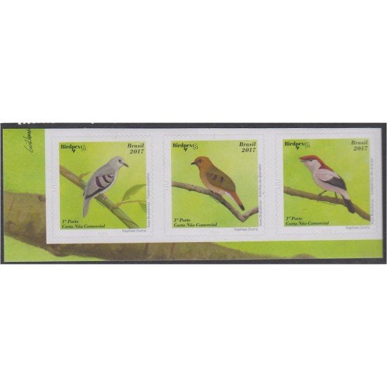 Brasil Brazil 3630/32 2017 Aves brasileñas MNH