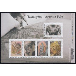 Brasil Brazil 3615/19 2016 Arte Tatuajes MNH Brasil Brazil 3615/19 2016 Arte Tatuajes MNH