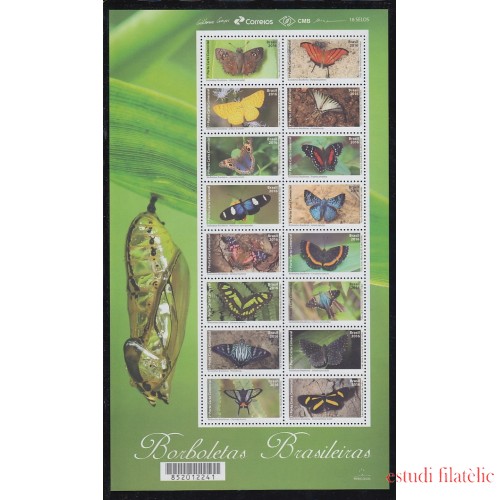 Brasil Brazil 3598/13 2016 Mariposa Butterflies MNH