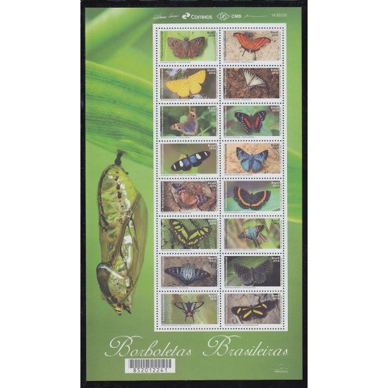 Brasil Brazil 3598/13 2016 Mariposa Butterflies MNH