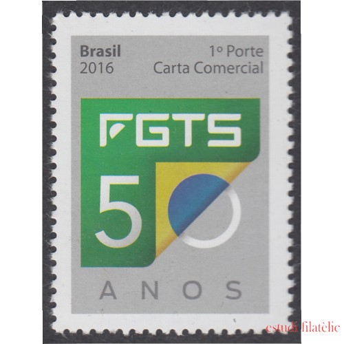 Brasil Brazil 3592 2016 50 Años de la FGTS MNH