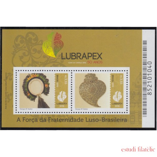 Brasil Brazil HB 170 2016 LUBRAPEX MNH
