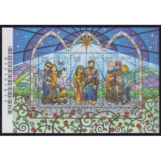 Brasil Brazil HB 167 2015 Navidad Chritsmas MNH Brasil Brazil HB 167 2015 Navidad Chritsmas MNH
