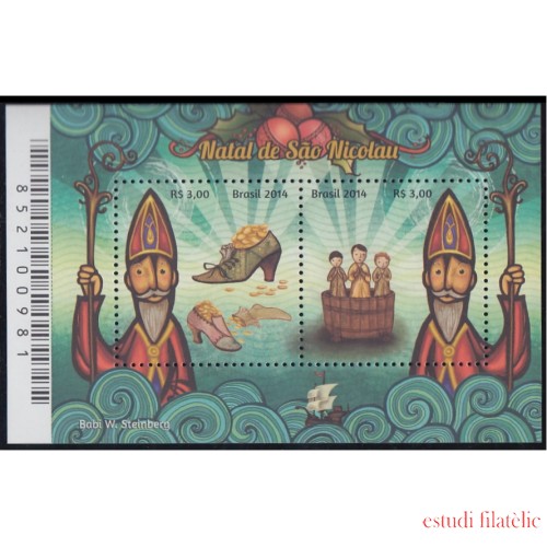 Brasil Brazil HB 164 2014 Navidad Chritsmas MNH