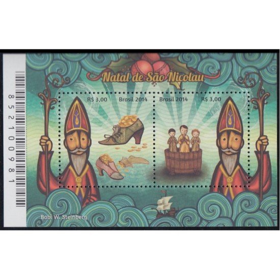 Brasil Brazil HB 164 2014 Navidad Chritsmas MNH Brasil Brazil HB 164 2014 Navidad Chritsmas MNH