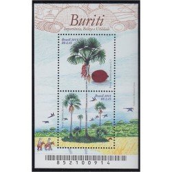 Brasil Brazil HB 162 2013 Buriti Importancia belleza y utilidad MNH Brasil Brazil HB 162 2013 Buriti Importancia belleza y utilidad MNH