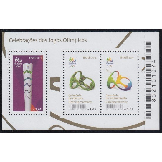 Brasil Brazil HB 176 2016 Río de Janeiro Juegos Olímpicos MNH Brasil Brazil HB 176 2016 Río de Janeiro Juegos Olímpicos MNH