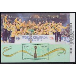 Brasil Brazil HB 173 2016 Selección brasileña femenina de fútbol MNH Brasil Brazil HB 173 2016 Selección brasileña femenina de fútbol MNH