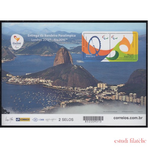 Brasil Brazil HB 172 2016 Río de Janeiro Bandera Olímpica MNH