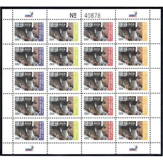 Costa Rica 698/01 2001 Minipliego Sobre tasa Pro Ciudad de los Niños MNH