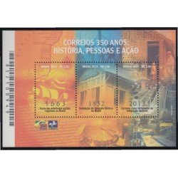 Brasil Brazil HB 160 2013 Correos 350 Años de Historia MNH Brasil Brazil HB 160 2013 Correos 350 Años de Historia MNH