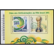 Brasil Brazil HB 158 2013 Copa de Confederaciones FIFA Fútbol MNH