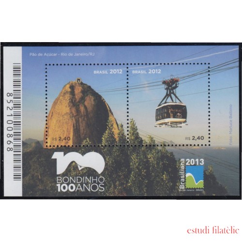 Brasil Brazil HB 156 2012 Pan de Azúcar Río de Janeiro MNH