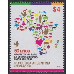 Argentina 2991 2013 50 Años organización para la unidad africana MNH Argentina 2991 2013 50 Años organización para la unidad africana MNH