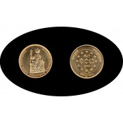 Bélgica Belgium Belgique 1989 50 ecus Carlomagno Oro Au Bélgica Belgium Belgique 1989 50 ecus Carlomagno Oro Au