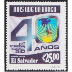 El Salvador 1441 2000 40 Años del Banco Interamericano del Desarrollo - *** El Salvador 1441 2000 40 Años del Banco Interamericano del Desarrollo - ***