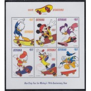 Guyana 4731/36 1999 70 Aniversario de Mickey Mouse   MNH