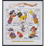 Guyana 4737/42 1999 70 Aniversario de Mickey Mouse MNH