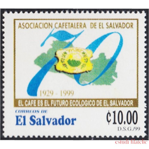 El Salvador 1441A 2000 70 Años de la Asociación del Café del Salvador - ***