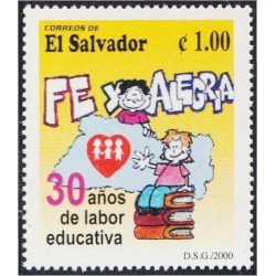 El Salvador 1444 2000 30 Años de Trabajo Educativo MNH El Salvador 1444 2000 30 Años de Trabajo Educativo MNH