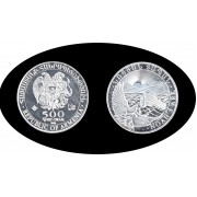 Armenia 1 OZ onza 2020 Arca de Noé 500 Dram  Plata Ag 