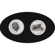 Australia  2008 1oz  999 Ag 1 Dólar Año de la Rata
