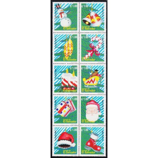 El Salvador 1471/80 2000 Navidad MNH