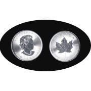 Canadá Canada 2021 1 onza Plata Silver 5 $ Maple Leaf